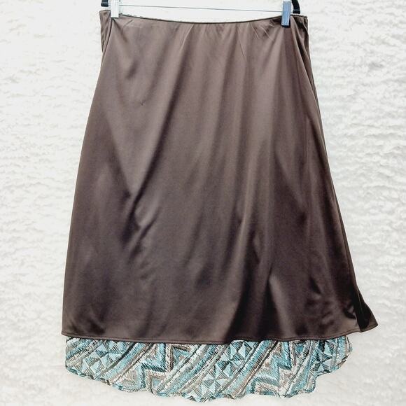 Skirt Midi Dressbarn Aztec Boho Indie Tribal Festival Minimalist Retro Size L - Picture 6 of 9